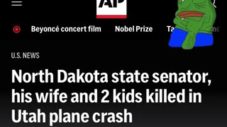 NEWSFLASH - North Dakota Republican State Senator Doug Larsen Died in Utah plane crash