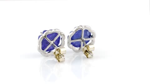 Buy tanzanite diamond earrings at Chordia Jewels