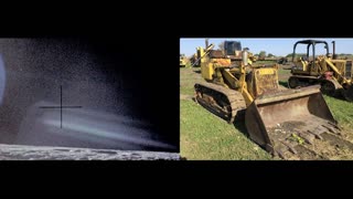 Moon Hoax -Bulldozer Seen in Nevada Fake Moon Bay