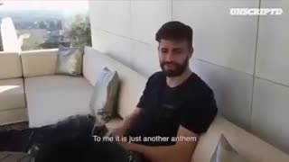 Pique trolls Madrid anthem