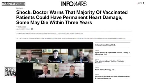 Alex Jones Predicts That Covid-19 Vaccines cause Strokes