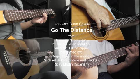 Guitar Learning Journey: Go The Distance with vocals (cover)