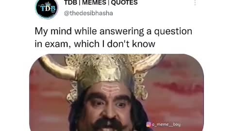 when you don't Know answer in exam