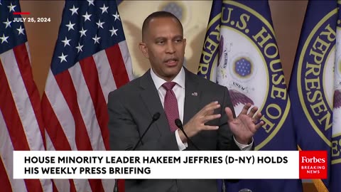 Hakeem Jeffries Pressed On Netanyahu Not Fully Addressing Ceasefire Plan During Congressional Speech