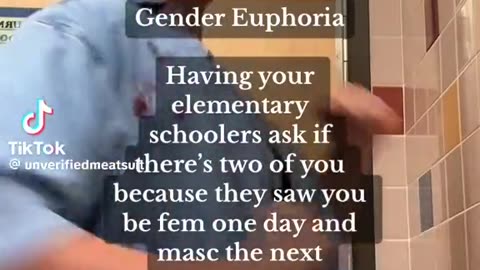Green-haired non-binary school teacher celebrates on confusing students about her gender..
