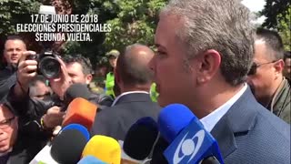 Reacciones de los candidatos Gustavo Petro e Iván Duque.