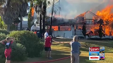 🔥STRUCTURAL FIRE. SHELLEY POINT HOTEL ST HELENA BAY, SOUTH AFRICA