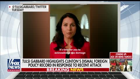 Tulsi Gabbard Slaps Clinton With A Stern Rebuttal