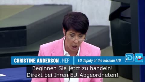 Heroic MEP Christine Anderson Confronts the WHO Treaty and Calls to Hold MEPS Accountable