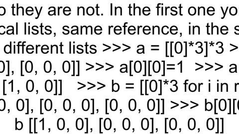 python list comprehension creating 2d array