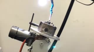 Micro Laser welding feeding wire by hand