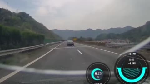 Rusty Metal Bar Flies Into Car Windscreen On Motorway