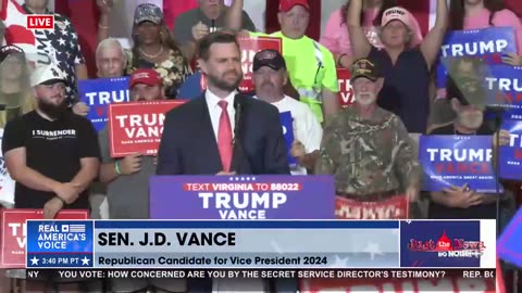 ‘We will make America great again’: JD Vance hosts campaign rally in Radford, VA