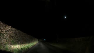 Night driving. Speedlapse GoPro. DARTMOOR 15th Dec 2022