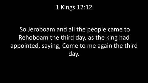 KJV Bible 1st Kings Chapter 12