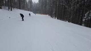 Slow downhill skiing