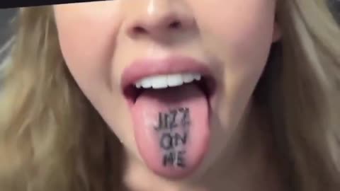 Tongue Tattoo For A Whore