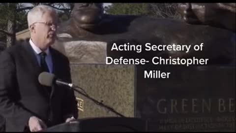 Politics - 2020 President Trump Secretary of Defense Speech Nov Regime Change