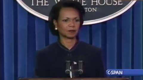 Condoleezza Rice Addresses Media About The Terrorist Attacks Of September 11th