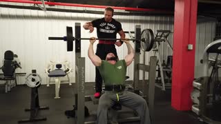 315lb barbell shoulder press