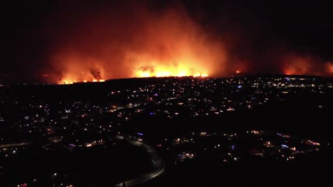 Louisville Colorado at 400 feet during fire