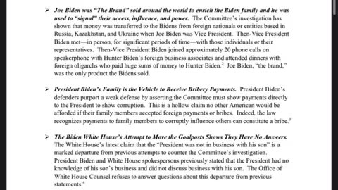 James Comer released a third bank filing memorandum detailing the #BidenCrimeFamily