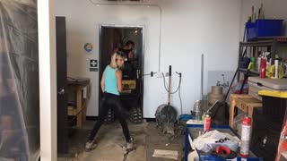 Indoor excavating