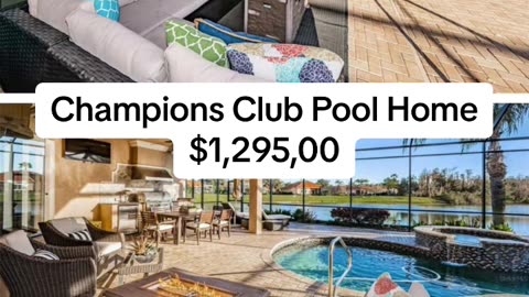 Luxurious Champions Club Home | $1.295M Trinity FL Estate with Stunning Lake & Golf Course Views