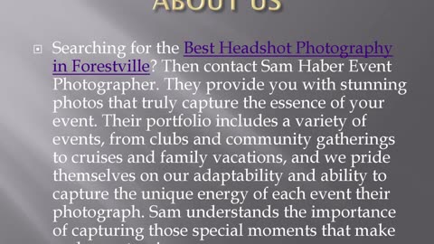 Best Headshot Photography in Forestville