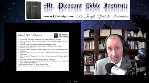 Mt. Pleasant Bible Institute (08/16/21)- Judges 6:7-12