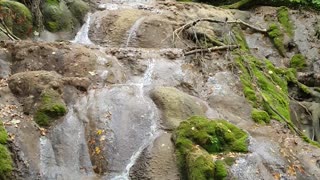 At the top of Beusnita waterfall