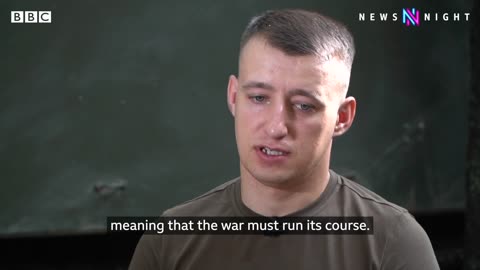 Ukraine frontline: Soldiers dig trenches under fear of Russian snipers | BBC Newsnight