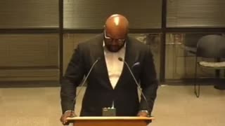 Black man smashes truth bombs at the school board over "critical race theory".