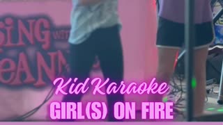 Kid Karaoke | Girl On Fire Cover | I Sing With Jeannie Karaoke