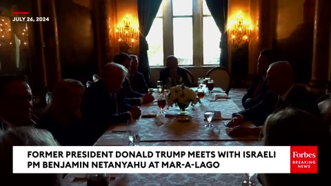BREAKING NEWS- Donald Trump Meets With Benjamin Netanyahu At Mar-A-Lago