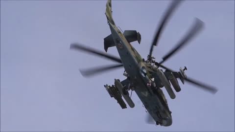 Mi-28N And Ka-52 Helicopters Deliver Air Strikes During A Special Military Operation