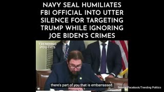 WATCH: Navy Seal Sounds Off On FBI Official For Attacking Trump, Ignoring Biden’s Alleged Crimes