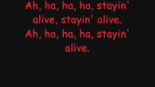 Stayin' Alive - Bee Gees (lyrics)