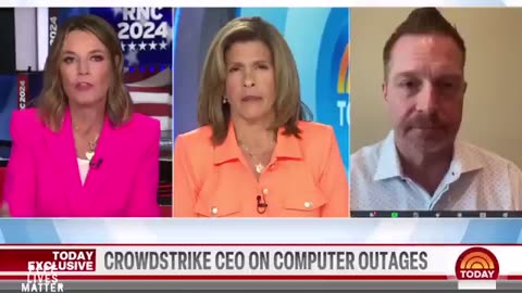 CROWDSTRIKE CEO CHOKES UNDER MEDIA SCRUTINY. 🤔 IS HE HIDING SOMETHING?