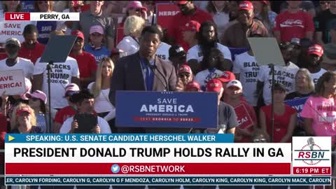 Herschel Walker Full Speech at Save America Rally in Perry GA 9/25/21