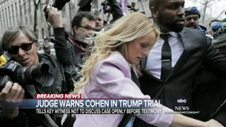 Judge warns Michael Cohen before his testimony in Trump trial ABC News