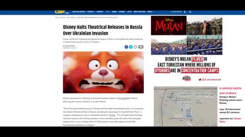 Disney Stands with Ukraine over Russian Invasion & Disney Stood w/ China over Concentration Camps