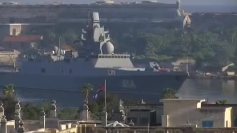 A modern Russian frigate, armed with hypersonic missiles near Cuba 🇨🇺