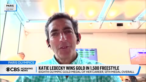 Katie Ledecky wins gold in 1,500 freestyle, 8th Olympic gold of her career