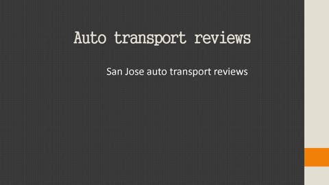 What's San Jose Car Transportation, And Why Is It Significant?