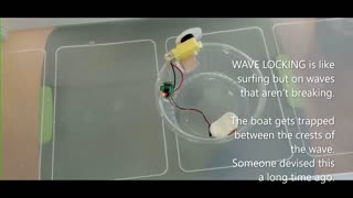 Water Wave Locking Propulsion Toy Model Boat