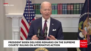 Joe Biden Conclusively Proves He Is CLUELESS About Affirmative Action
