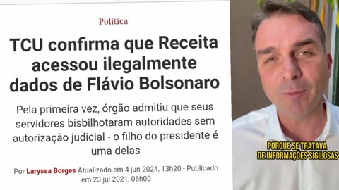 FLÁVIO BOLSONARO: O sistema está nú... E continua podre.