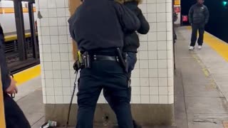 NYPD brutally arrested someone for not paying a $2.90 7th Ave. F/G station in Brooklyn.