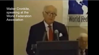 Walter Cronkite Speaking at the World Federation Association